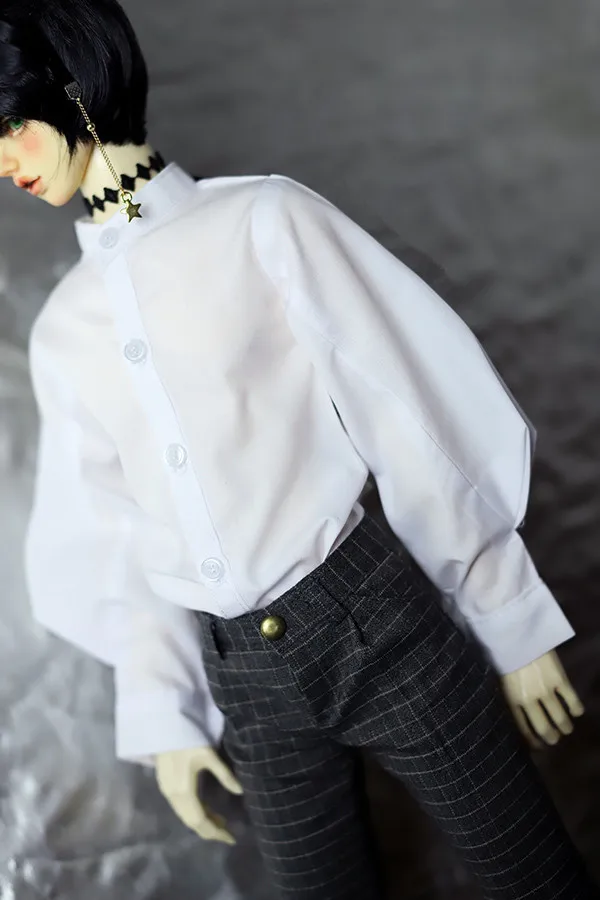 Платье для куклы BJD 1/3 1/4 MSD DD рубашка белый воротник рукав-фонарик Дворцовая