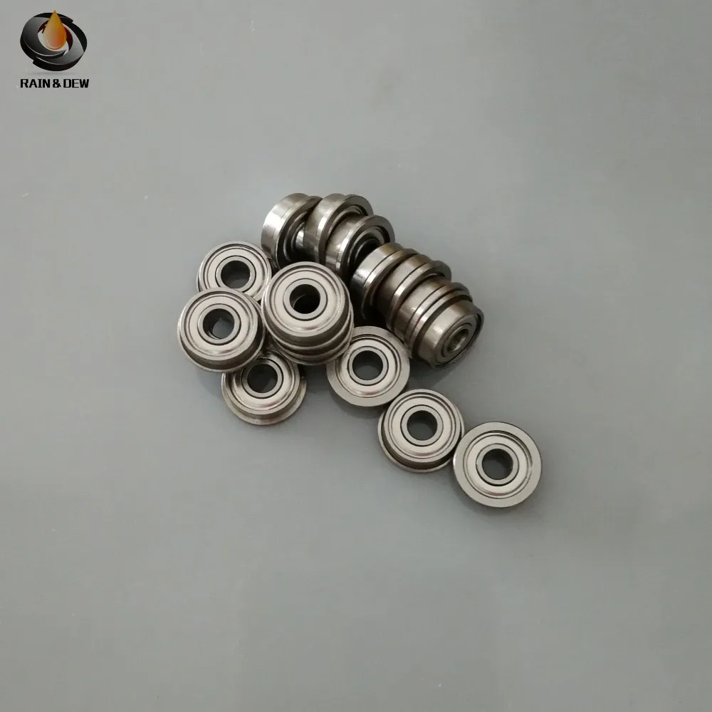 10Pcs MF84ZZ MF84 flange bearing F840ZZ 4x8x3 mm Flange Ball Bearings ABEC-7 10pcs/lot | - Фото №1