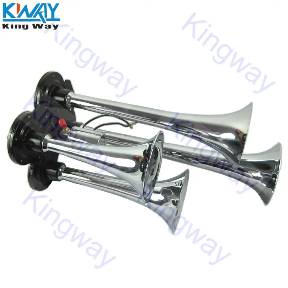Бесплатная доставка King Way поезд рога комплект громкий двойной 4 трубы w/ 120 PSI 6L