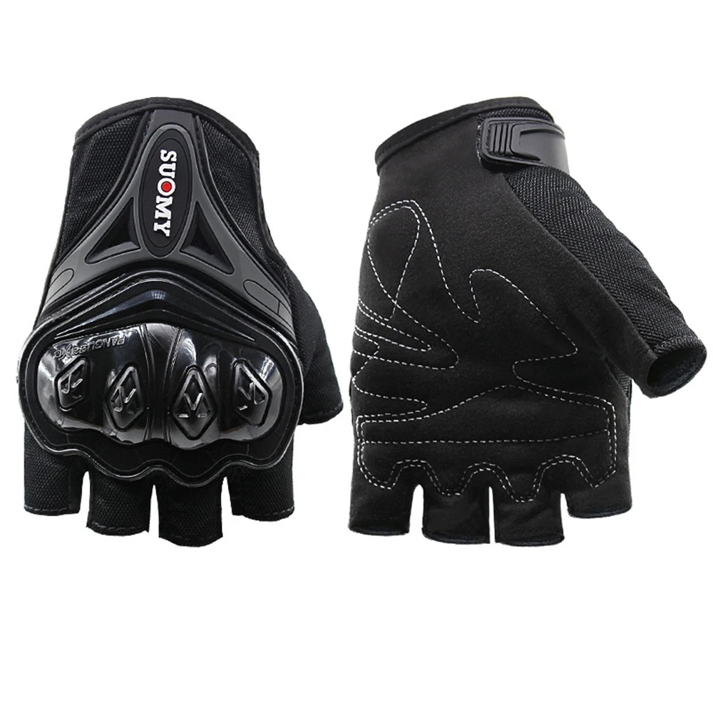 SUOMY мотоциклетные перчатки с сенсорным экраном Guantes Moto rbike rcycle Racing перчатки для езды на мотоцикле полный палец - Цвет: SU-10H Black