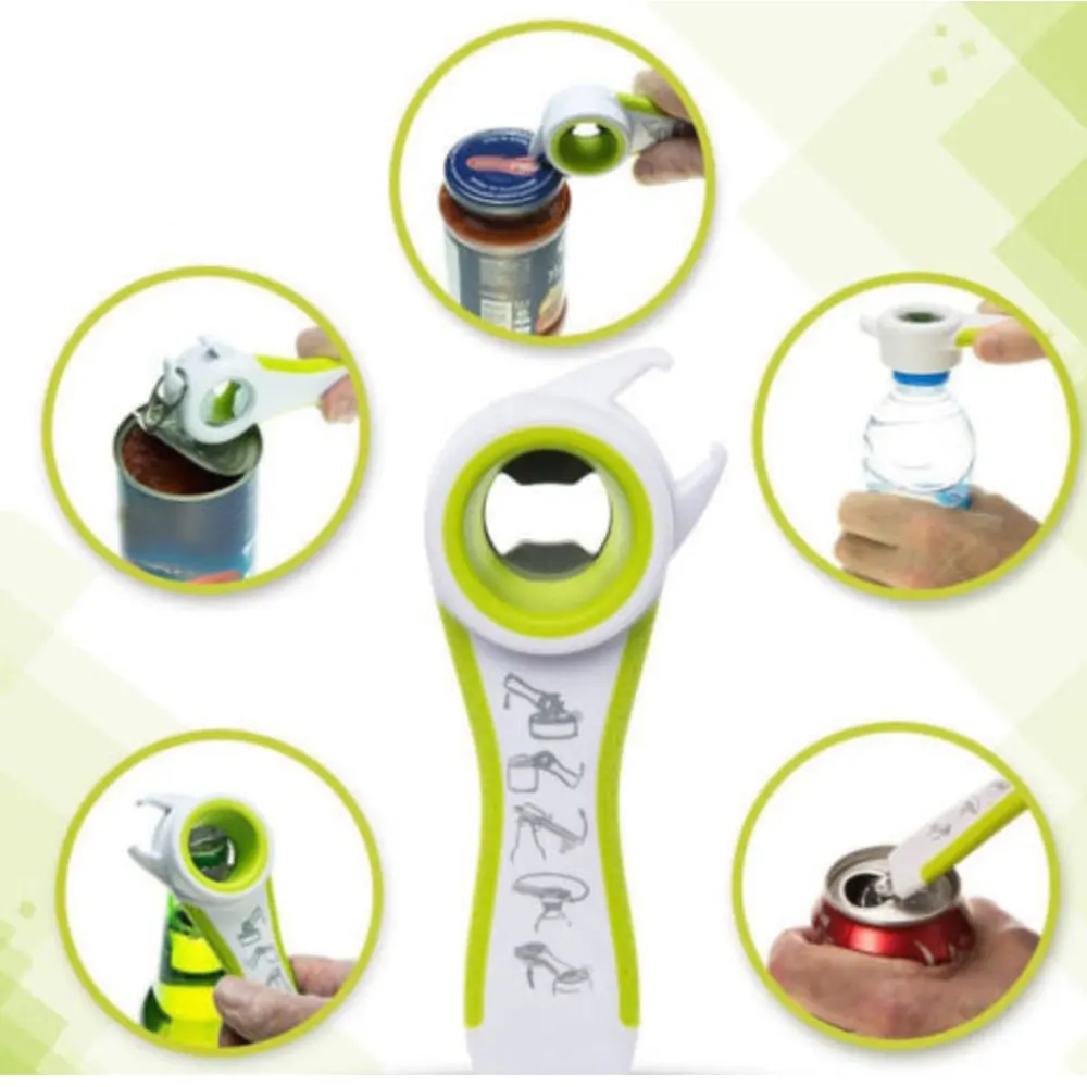 All In One Bottle Opener Jar Can Kitchen Manual Tool Gadget Multifunction | Дом и сад