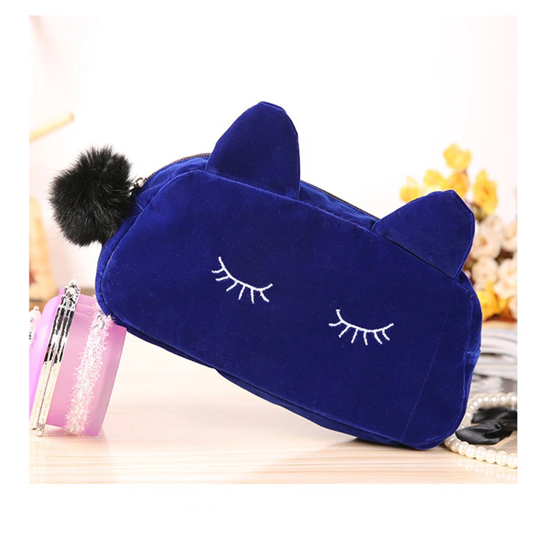 Клатч с кошкой Женский кошелек карандаш для телефона женские роскошные кошельки