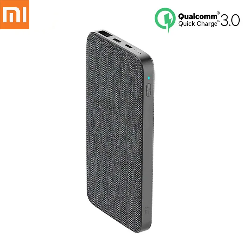 Внешний аккумулятор Xiaomi ZMI 10000 мАч QC3.0 type-C PD Двусторонняя Быстрая зарядка 18 Вт внешняя батарея для мобильного телефона Xiaomi iPhone