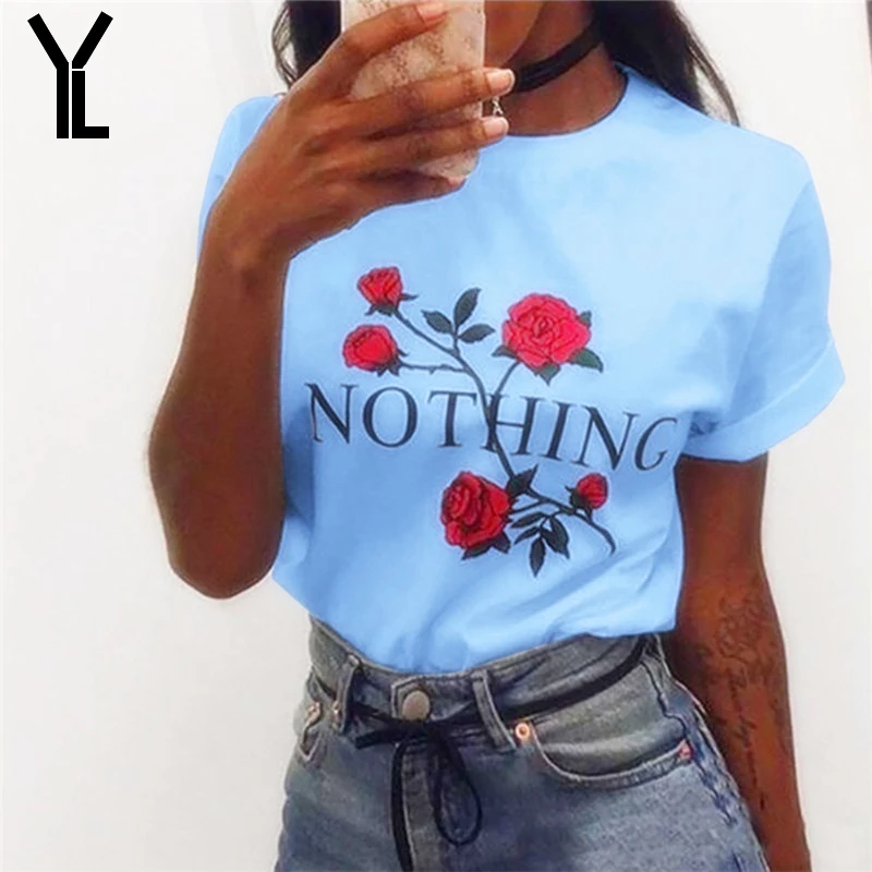 2018 женская футболка модная новая стильная повседневная с буквенным принтом