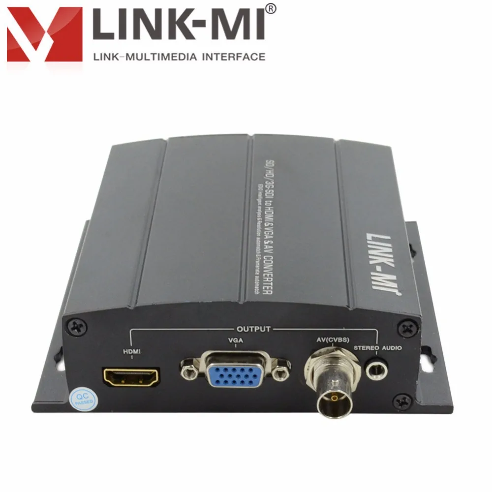 LINK MI SC5810P SDI к HDMI/ VGA/AV преобразователь с аудио разветвителем 1x2 Сигнальный выход 3G