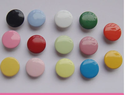 

10mm cap snap buttons,colorful capped metal snap button for baby clothes