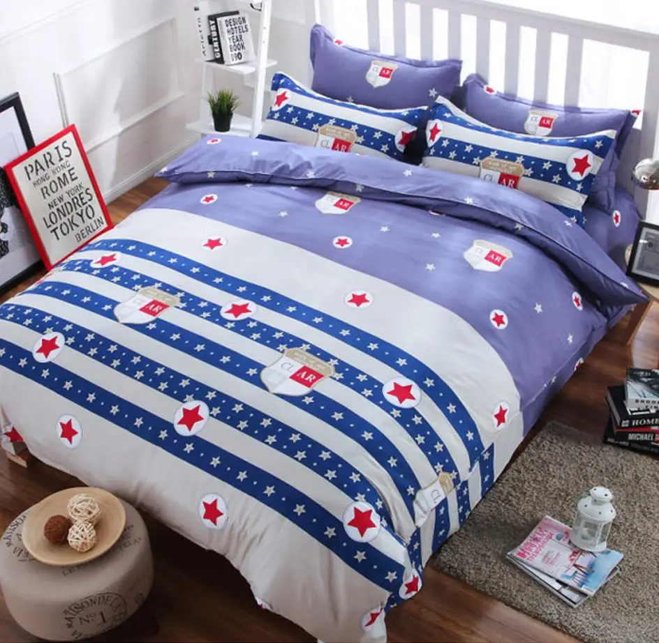 2017 Бесплатная доставка 3 шт 4 четыре мультфильм лист постельные принадлежности