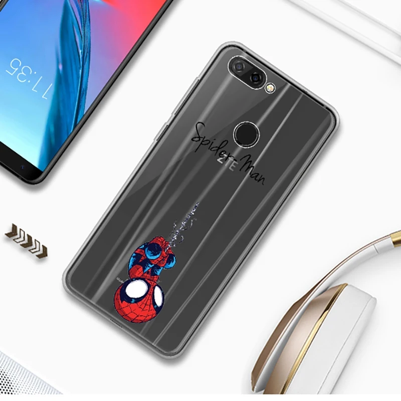 UTOPER для zte лезвие V9 Cae Человек-паук чехол принципиально Мститель мягкие Пластик