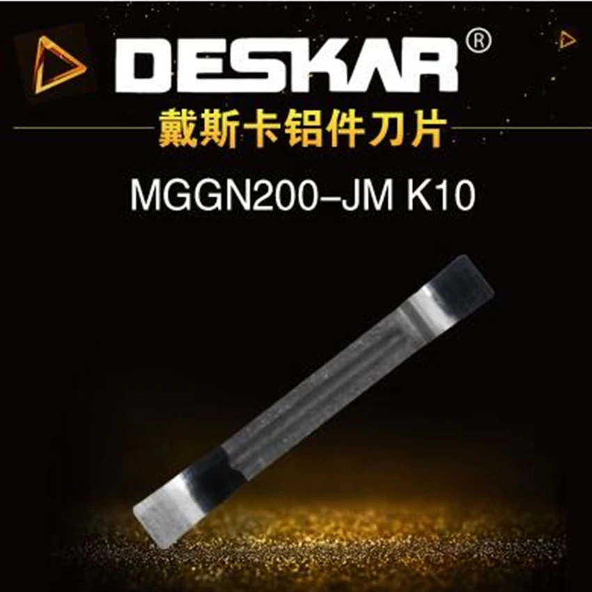 10Pcs DESKAR MGGN150-JM/MGGN200-JM/MGGN300-JM/MGGN400-JM/MGGN500-JM K10 Aluminum used Grooving Carbide inserts Free shipping | Инструменты