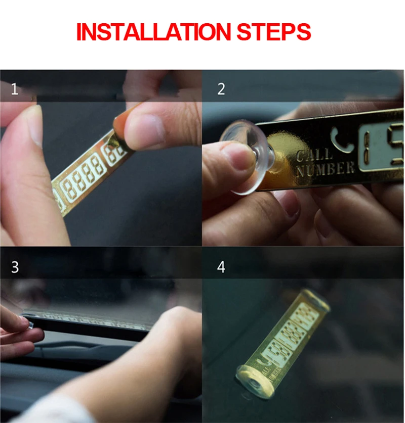 15*2 см карта автомобильной временной парковки уведомление Ночная светящаяся