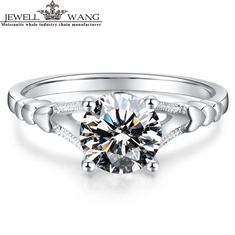 Женское Обручальное кольцо с муассанитом 1.0ct 18 к|ring for|rings for womenrings women 18k |