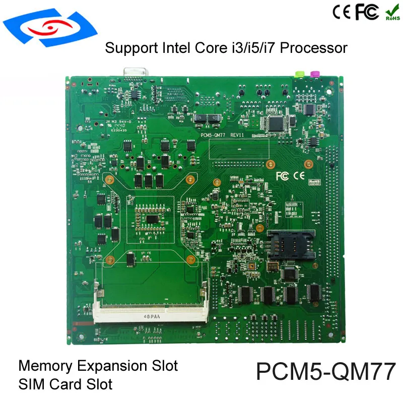Intel I3 3110M материнская плата двухъядерный 2 4 GHz мини ПК 12v ITX Промышленная поддержка