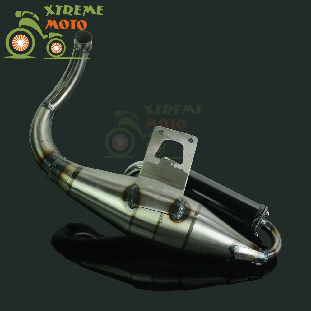 Полная выхлопная система мотоцикла глушитель труба Скутер мопед гоночный