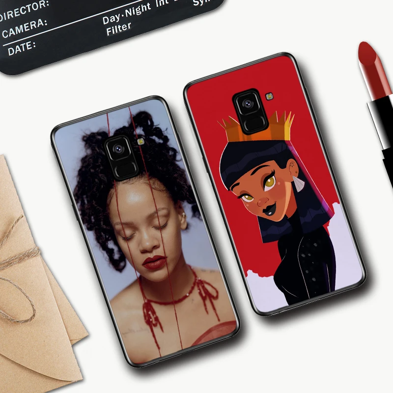 Rihanna милые обои фотографии силиконовый чехол для Samsung A2 Core A3 A5 A6 плюс A7 A8 A9 A10 A30 A50 A60