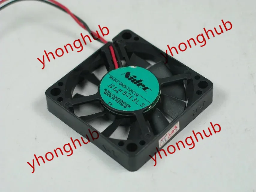Вентилятор охлаждения сервера Nidec D05X 12TL 04 DC 12V 0.06AMP 50x50x10 мм|square fan|server fandc fan 12v |