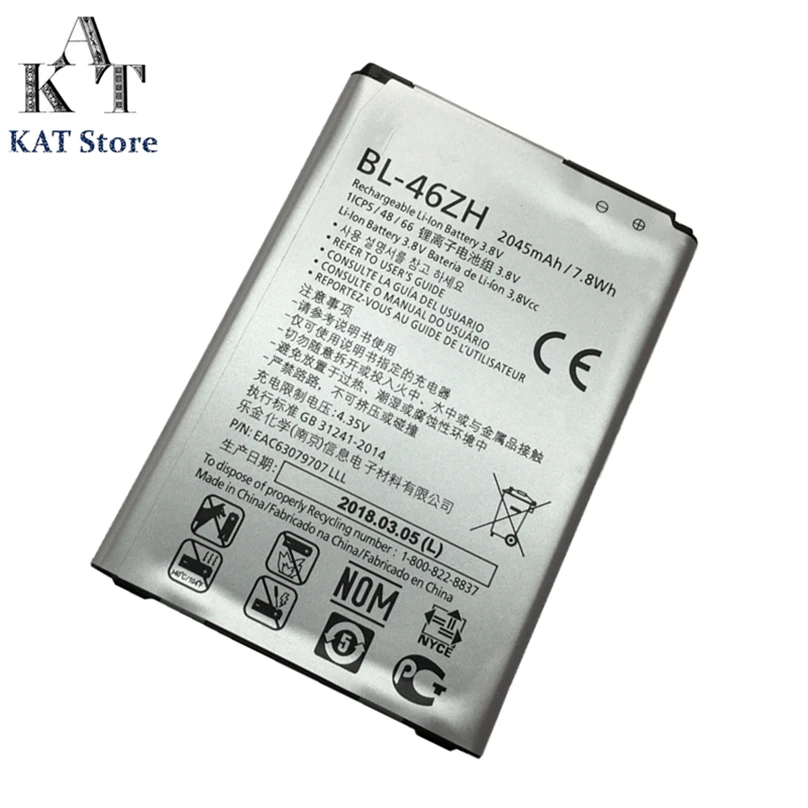 KAT BL-46ZH 2045 мАч Замена батареи телефона для LG K7 MS330 LS675 дань 5 K8 K350N Лучшее