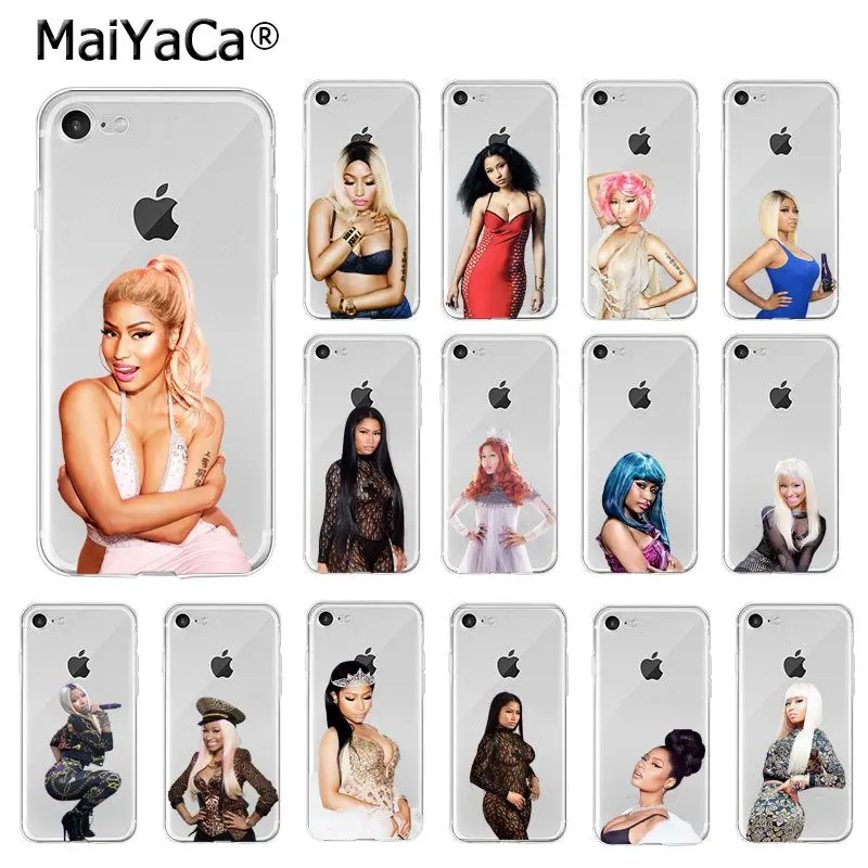 MaiYaCa Рэппер Nicki Minaj мягкий чехол для телефона из ТПУ для iPhone X XS MAX 6 6S 7 7plus 8 8Plus 5 5S XR