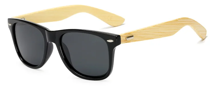 Длинные Хранитель Мужские поляризационные бамбуковые солнцезащитные очки с