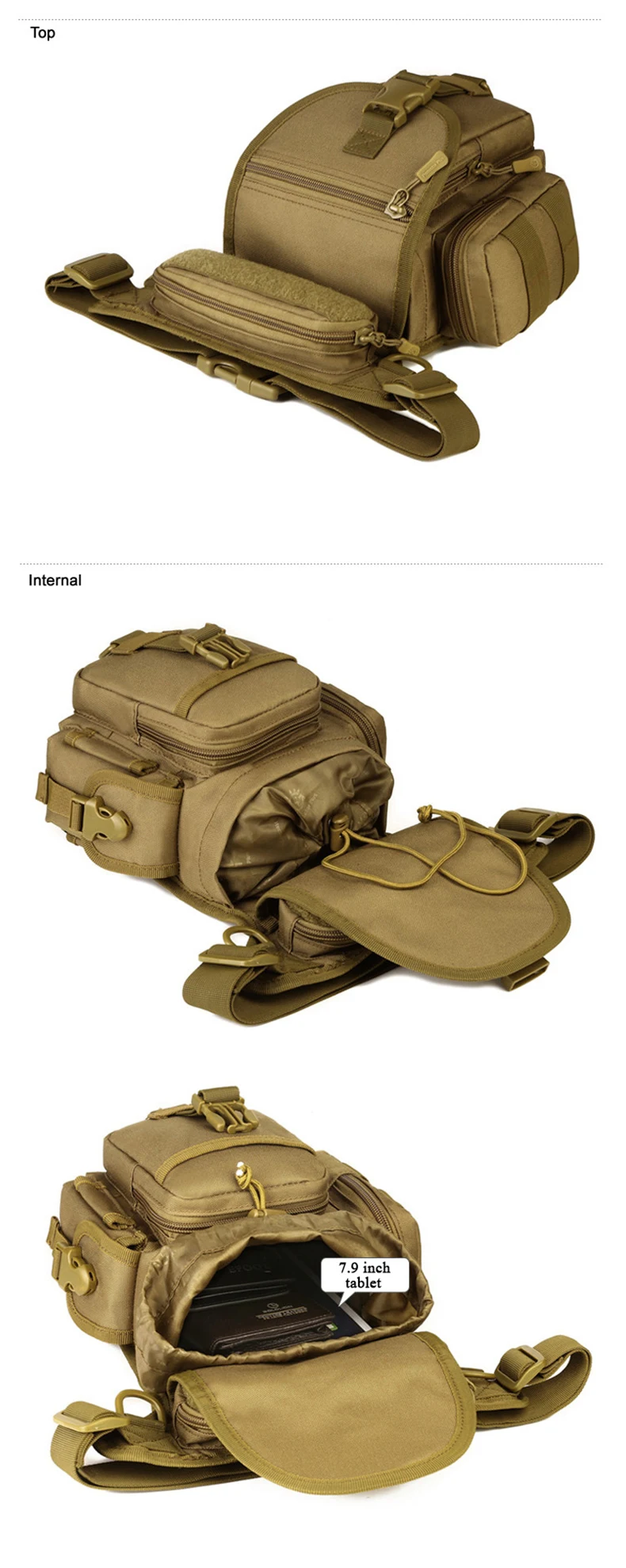 TACVASEN Военная поясная Сумка Molle, Сумка с петлями для ремня, мужская сумка для ног, Повседневная камуфляжная нейлоновая поясная сумка, TD-SHZ-015
