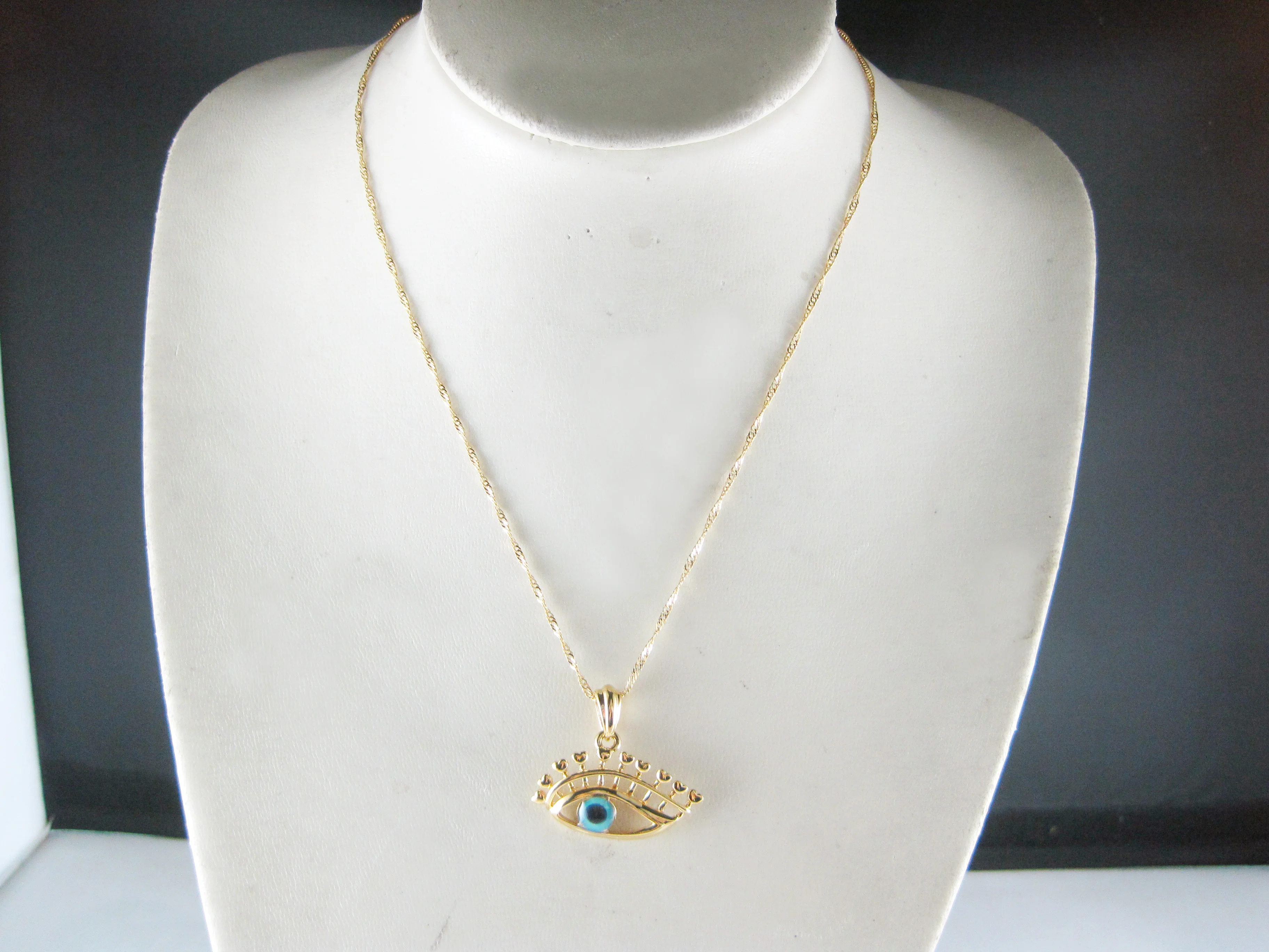 FoRomance-Золотой GP многослойный яркий глаз может защитить от зла эмалированная