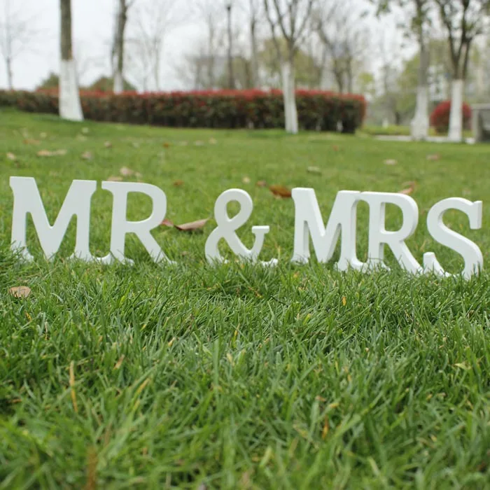 3 шт./партия Свадебные украшения Mr &amp Mrs Свадебный декор на день рождения белые