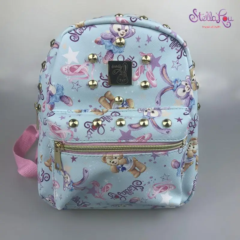 Милый рюкзак Duffy Bear, друг Stellalou Rabbit, детский мультяшный рюкзак для начальной школы, школьная сумка Stellalou для детей, подарки для девочек - Цвет: the small size