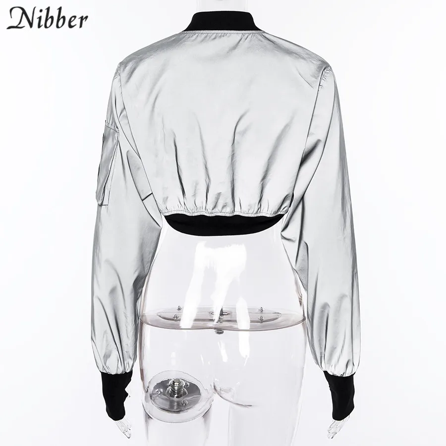 Nibber, осенняя и зимняя новая женская куртка, куртка для спорта и отдыха, короткая, тонкая, Спортивная, сшитая, с молнией, тонкое пальто