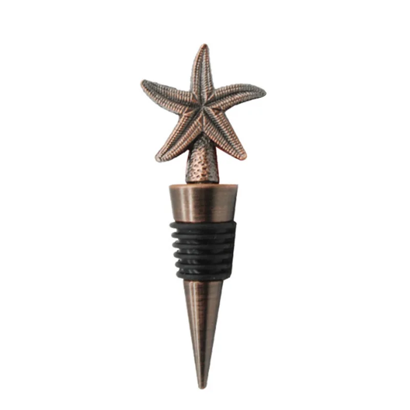 Горячие 1 шт бутылки вина пробки для напитков Любовь Сердце Форма Морская звезда