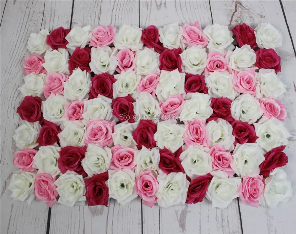 SPR смешанные цвета доставка 60*40 см искусственная Шелковая Роза цветок на стену