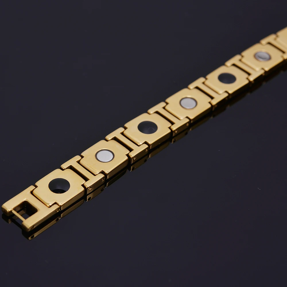 Браслет из вольфрамовой стали для женщин и мужчин роскошное магнитное Ювелирное