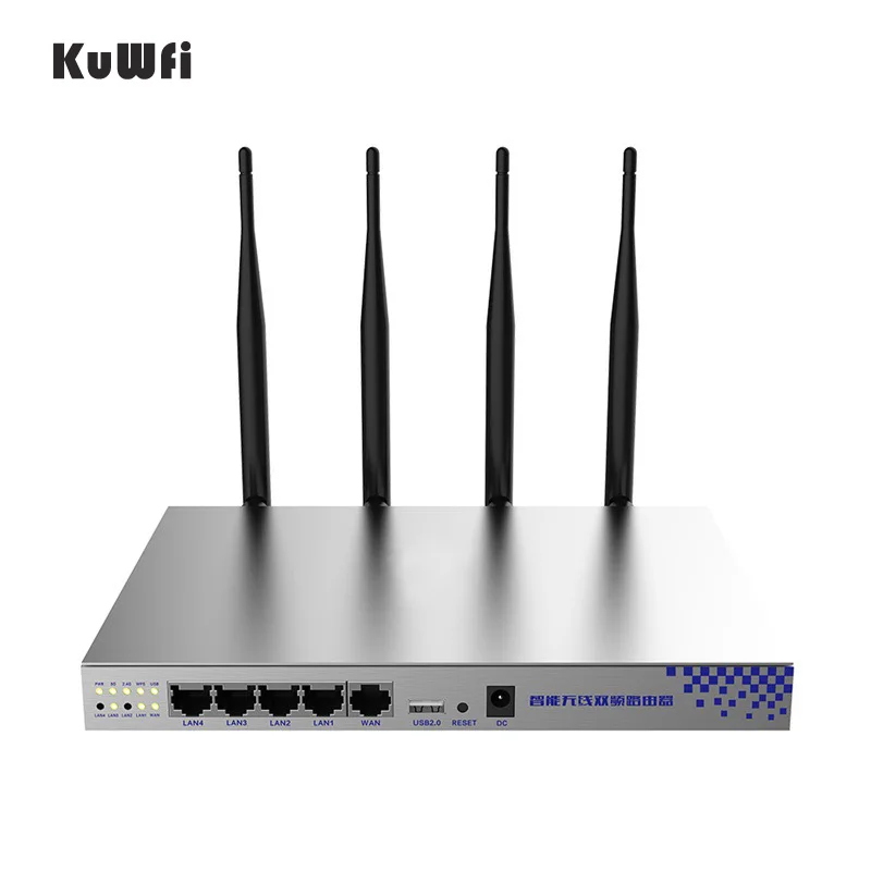 

OpenWrt 802.11AC 1200Mbps 2.4G 5G Dual Band core network chipset MT7621 High Power Wireless Gigabit Router Long Wifi Range