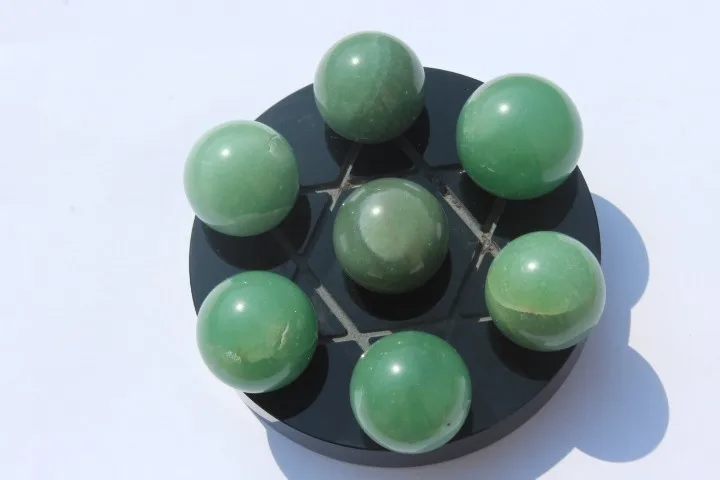 Natural quartz crystal green dongling jade reiki seven star array natural stone and mineral Christmas gifts | Дом и сад