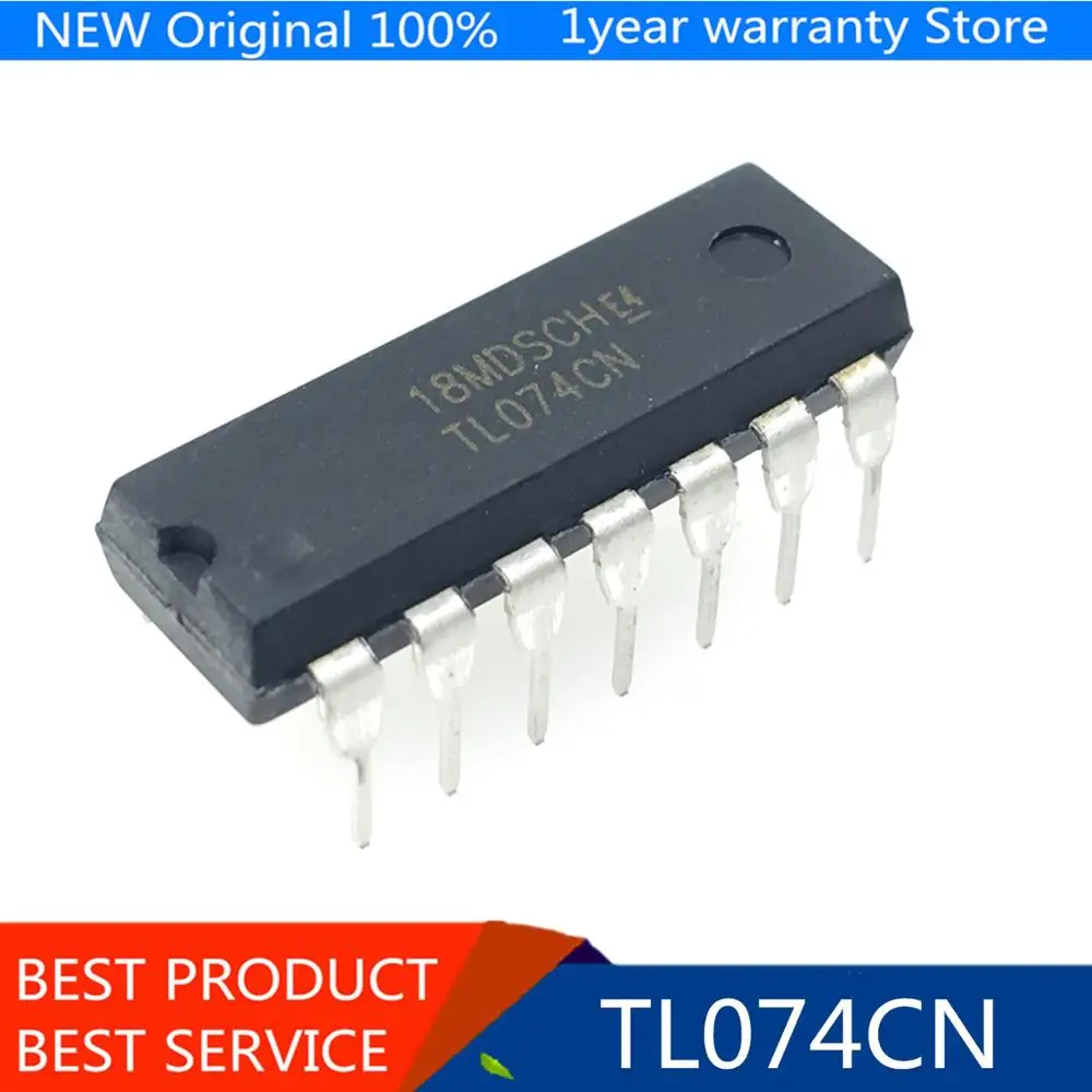 10 шт. TL074CN TL074 DIP 14 Операционные усилители Op Amps JFET вход низкий уровень шума новый
