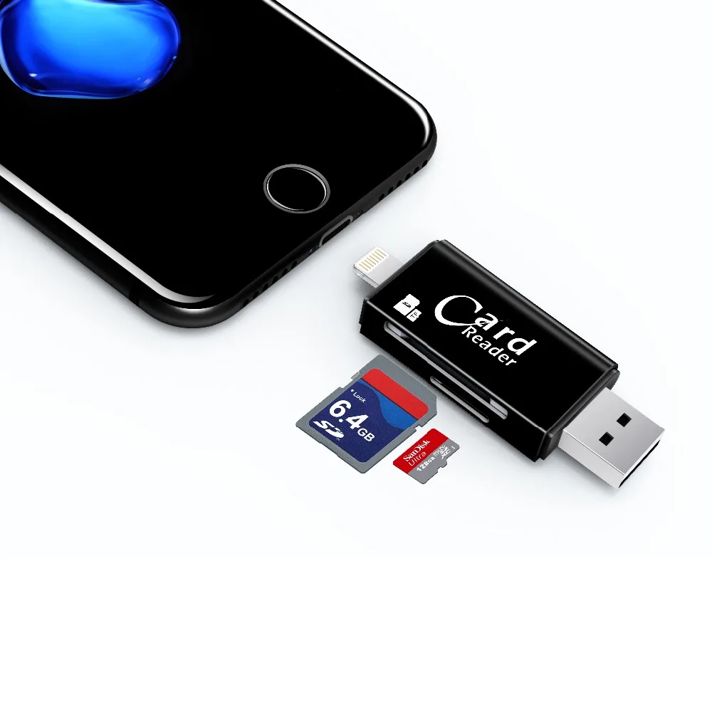 Совместимость Micro SD TF все в 1 Card Reader USB3.0 Камера комплект для IOS/Android мобильного