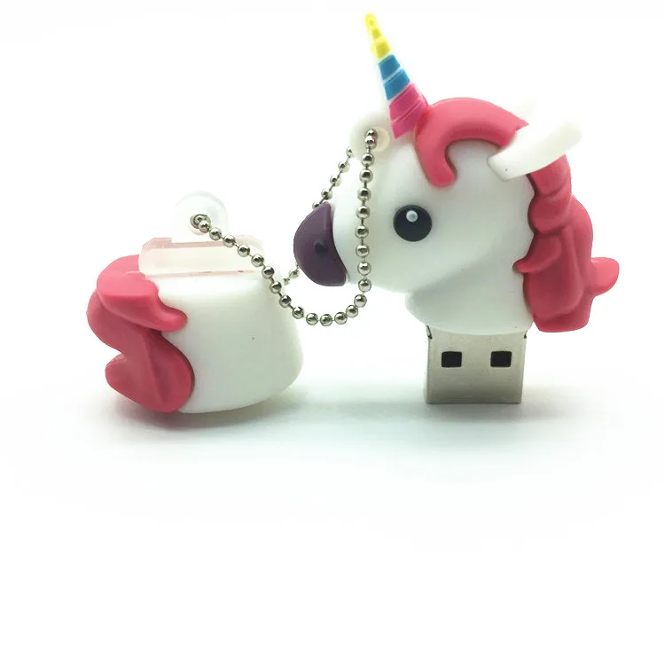 USB флеш накопитель с мультяшным единорогом 4 ГБ 8 16 32 64 ГБ|USB флэш-накопители| |