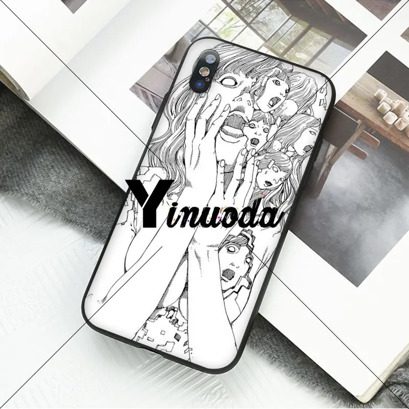 Yinuoda Junji Ito Tees Horror Мягкий силиконовый чехол для телефона из ТПУ iPhone X XS MAX 6 6S 7 7plus 8 8Plus