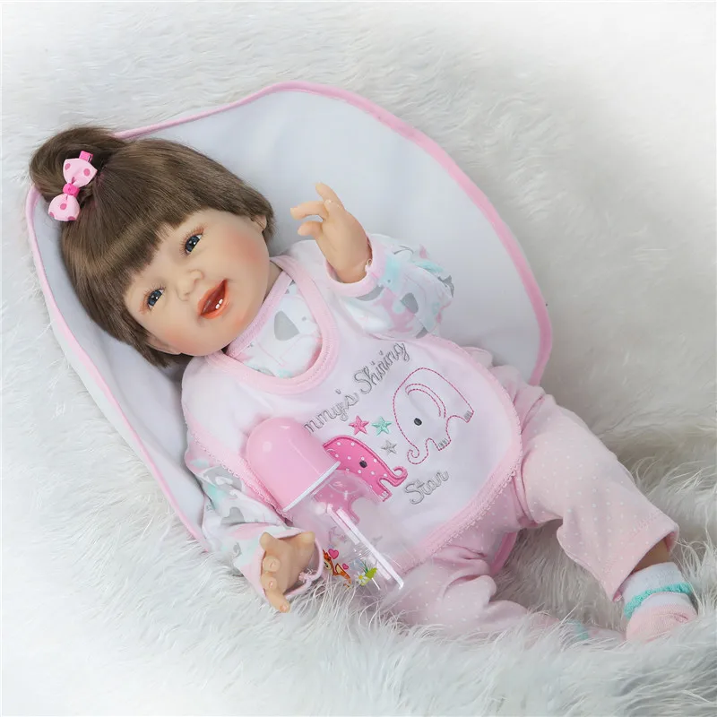 Силиконовые куклы для новорожденных 22 дюйма 55 см|reborn baby doll|silicone reborn dollsnew born doll |
