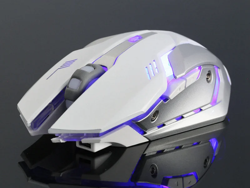 Новая беспроводная игровая мышь 2 4 ГГц USB 3D wheel 1200 DPI 6 клавиш X7 зарядка Бесшумная