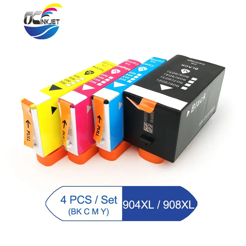 Сторонний чернильный картридж для HP 904 XL 908 совместимый с OfficeJet Pro 6950 6951 6954 6958 6960 6962