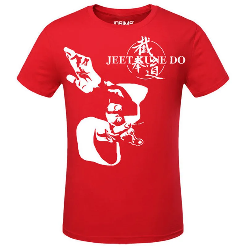 Летняя Стильная мужская футболка с принтом бренда DJ Брюс Ли Мужская модная