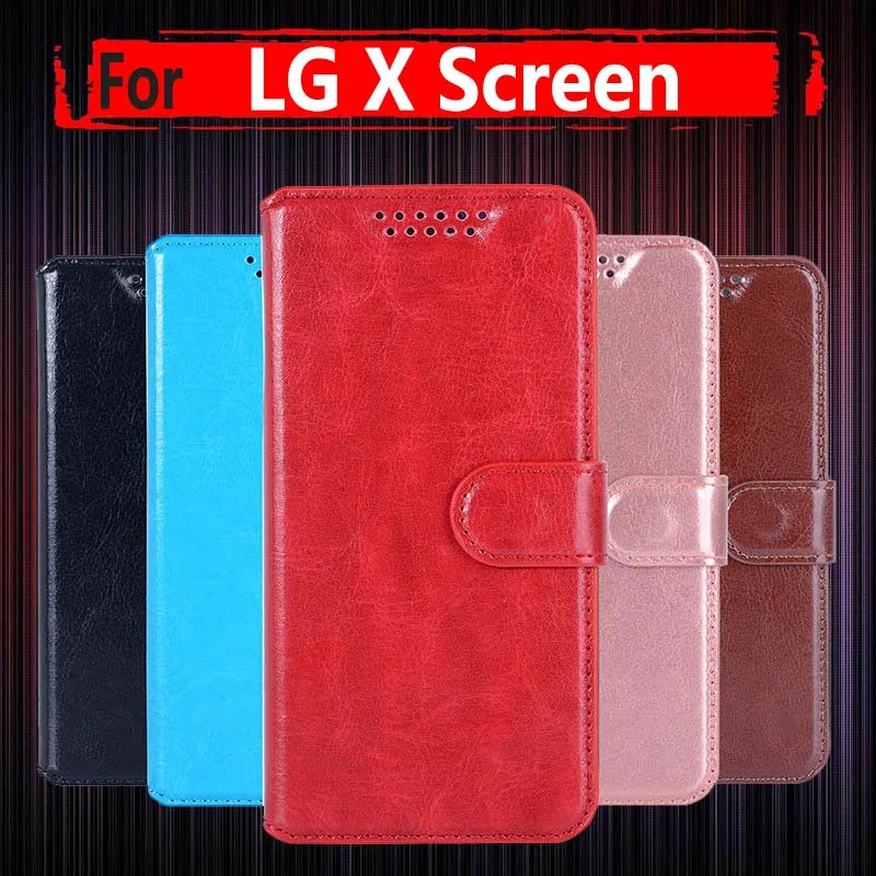 Откидной Чехол для LG X Screen K500 винтажный кожаный чехол-бумажник телефона чехол View DS