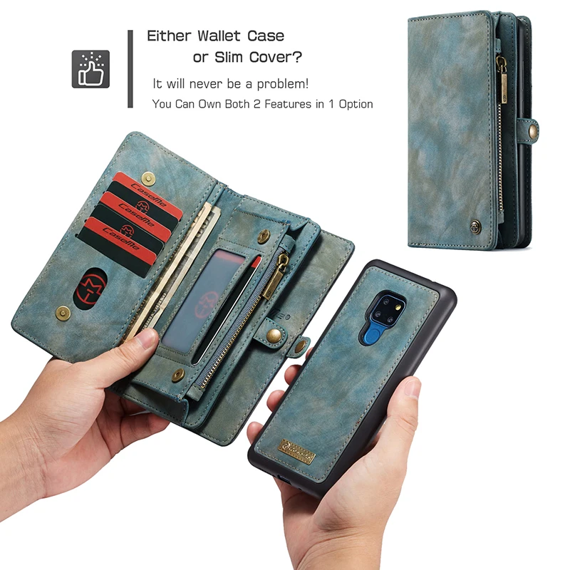 Для Coque huawei mate 20 P30 Pro Роскошный кошелек на молнии Магнитный чехол из натуральной кожи чехол для huawei mate 20 P20 Pro Lite