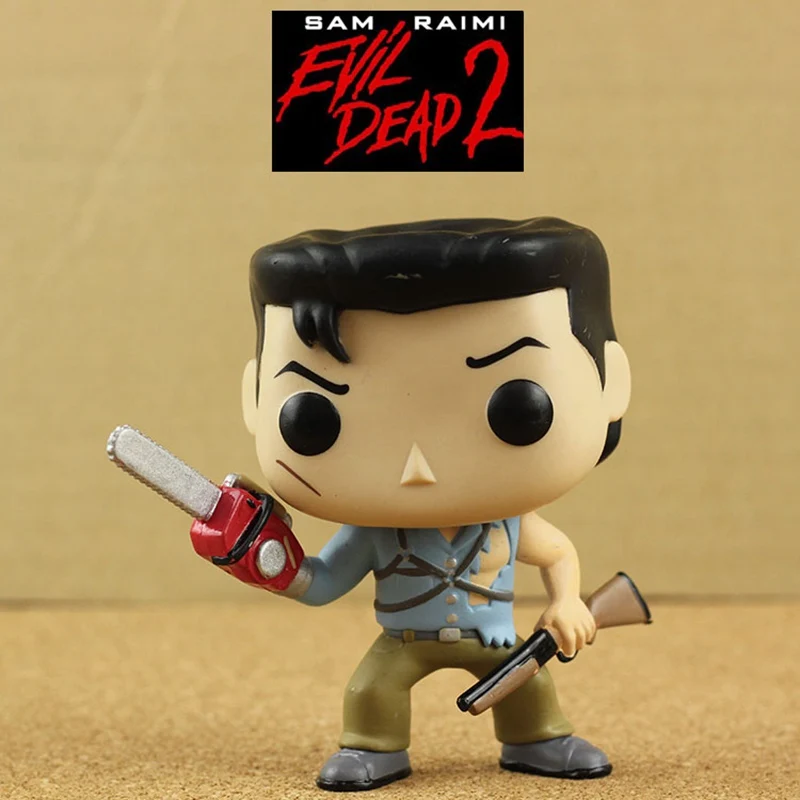 Неидеальная Funko POP б/у фильмы ужасов: злой мертвец 2 пепел с пилой Виниловая фигурка Коллекционная модель игрушки дешево без коробки