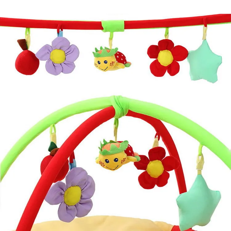 Мягкий детский игровой коврик 90 см с мультяшными животными для младенцев Детский