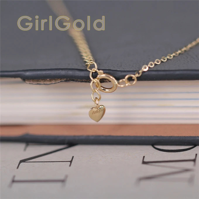 14k solid gold Heart charm bracelet Dainty minimalist jewelry