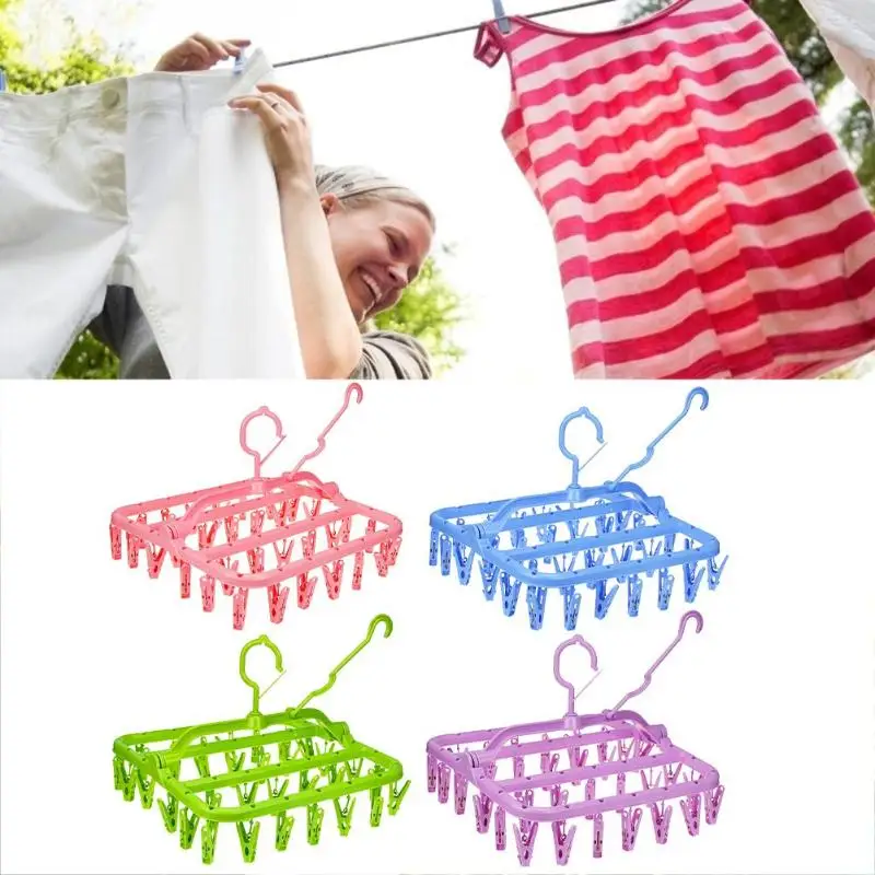 32 прищепки для носков сушилка одежды Портативный складная вешалка держатель |