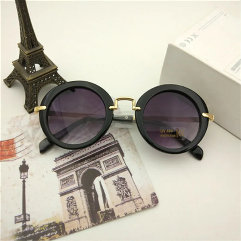 2018 новые модные круглые детские солнцезащитные очки для мальчиков брендовые