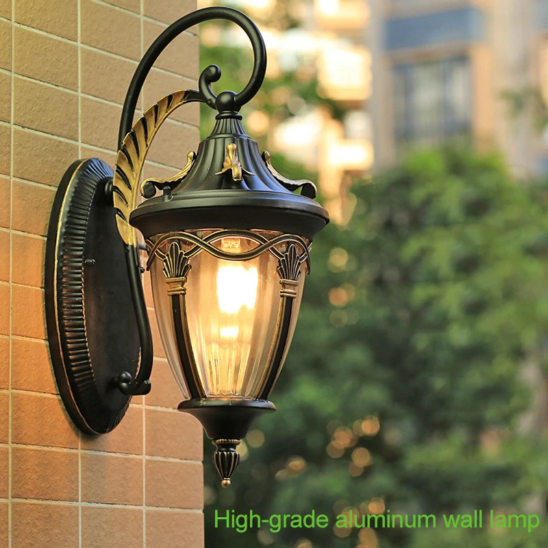 MLZAOSN Цветочная корзина старый Медь бра Европейский открытый сад светодиодный