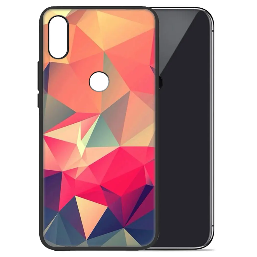 IYICAO геометрический Алмазный абстрактный фиолетовый мягкий чехол для Xiaomi Redmi Go Note
