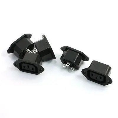 

5 шт. AC 250 в 10 А 3-контактный винтовой Тип IEC 320 C13 розетка адаптер питания
